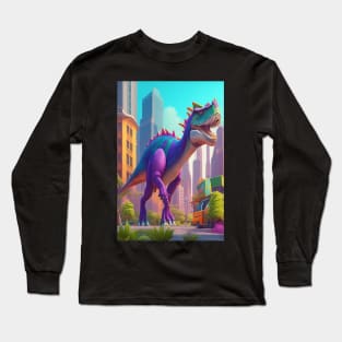 Dinosaur in the City Long Sleeve T-Shirt